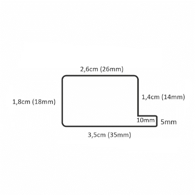 Listwa startowa Czarna Matowa Lewa M, 120035909, AGT