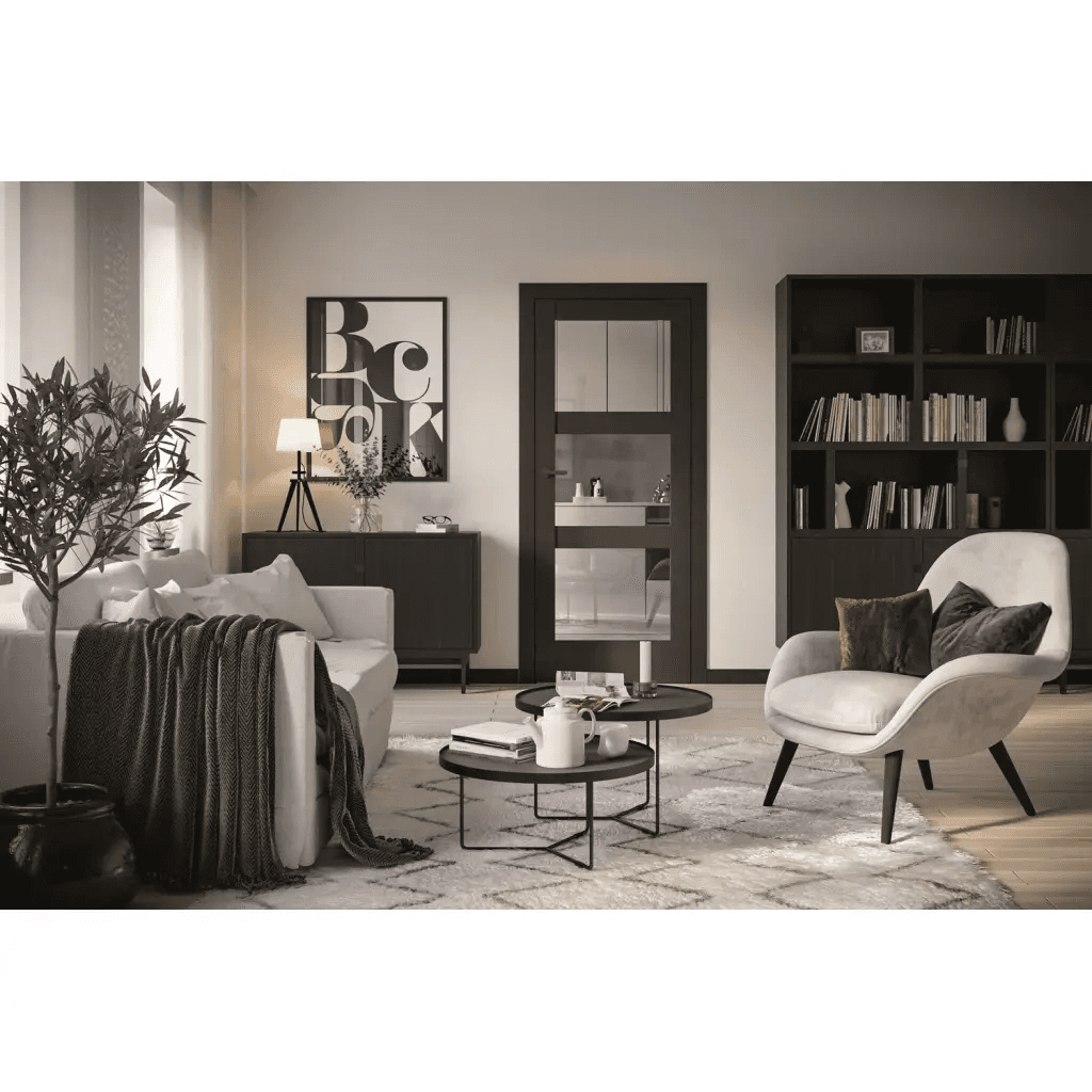 Drzwi Porta VERTE HOME CZARNY model B.5, PORTA