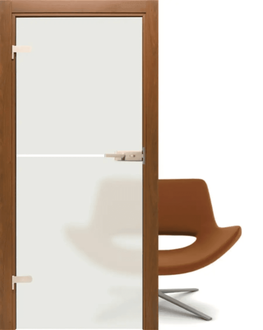 SZKLANE z taflą piaskowaną na wzór Alba1, Interdoor