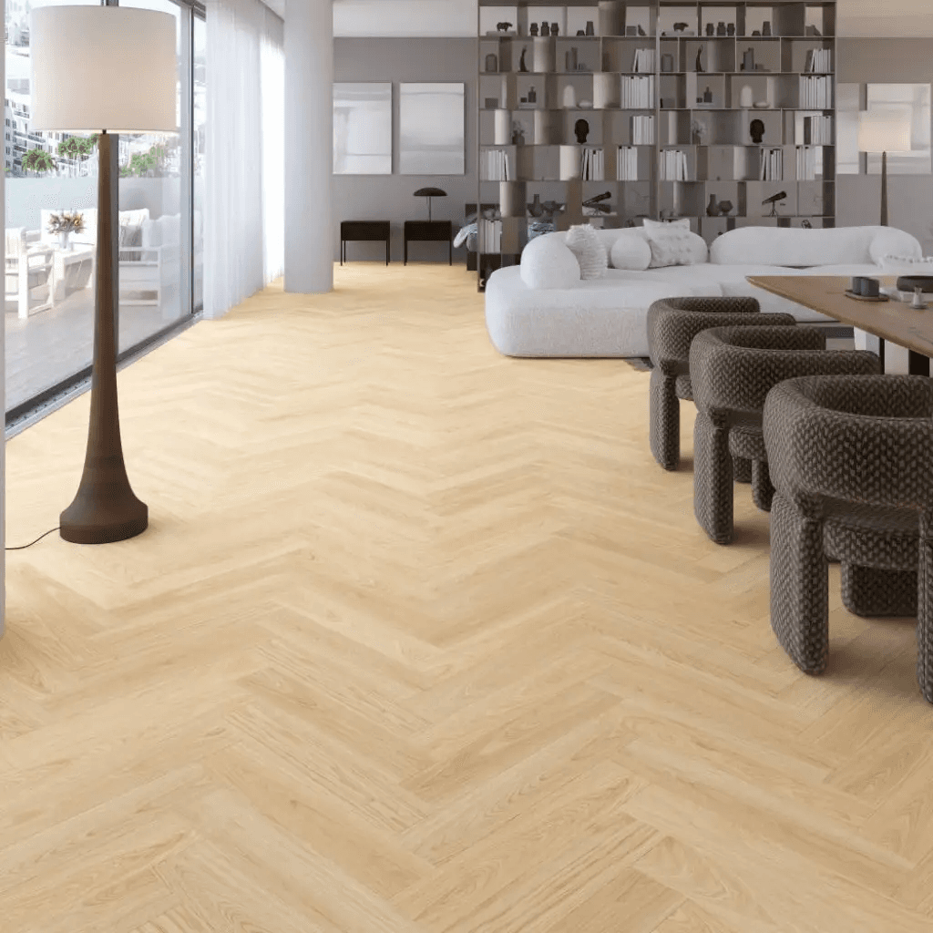 Panele winylowe SPC Jodełka Dąb Waniliowy DP5000045 Klasa 34 5 mm, SW4HMX-FHLA1-DP5XXX-EVANA, Barlinek