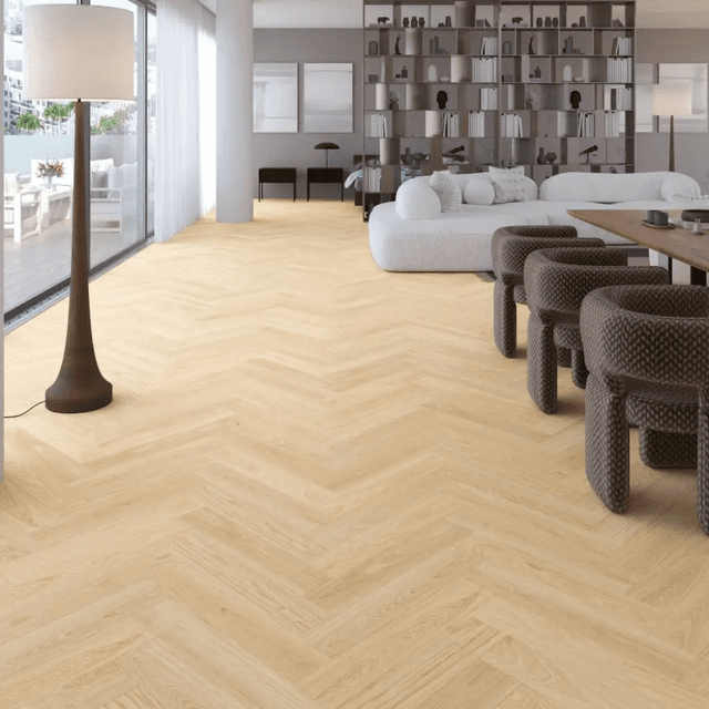 Panele winylowe SPC Jodełka Dąb Waniliowy DP5000045 Klasa 34 5 mm, SW4HMX-FHLA1-DP5XXX-EVANA, Barlinek