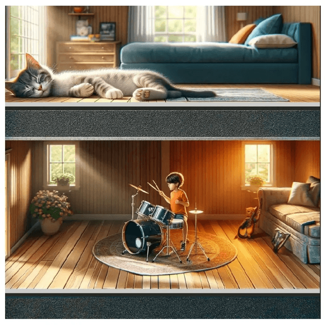 Panele winylowe z podkładem SPC Dąb słoneczny 41541E Klasa 33 5.3 mm, 5905167866108, 4EVERclic