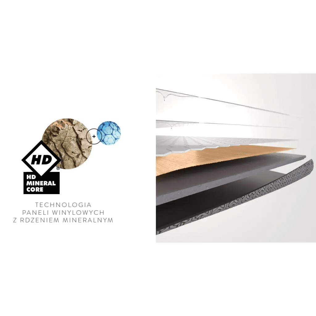 Panele winylowe z podkładem SPC LVT Dąb naturalny 41585E Klasa 33 5.3 mm, 5905167866085, 4EVERclic