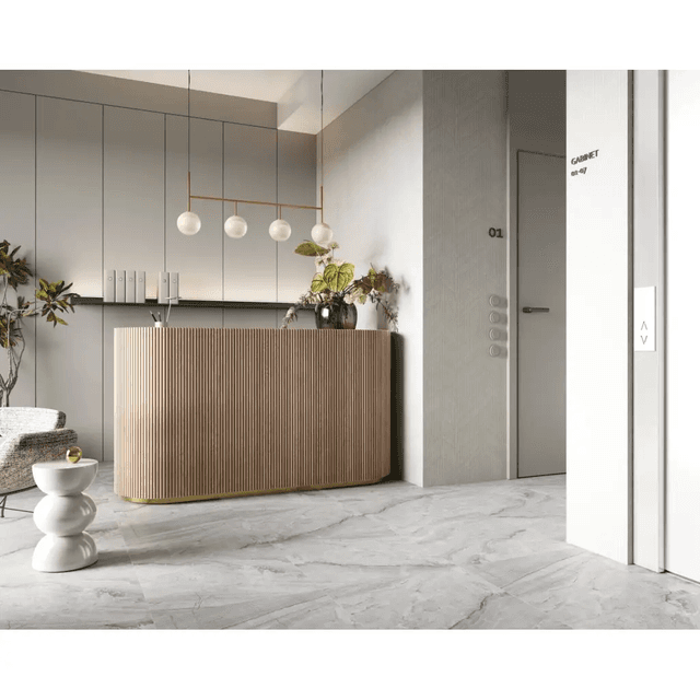 Panele winylowe SPC Ash Grey 60x60 Marmur Kamień Szary Jasny Matowy 6067234 Klasa 33 5 mm, Vilo