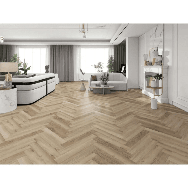 Panele winylowe SPC ze zintegrowanym podkładem Jodełka Harmony PAN000357 Klasa 34 6 mm, Metamorphose