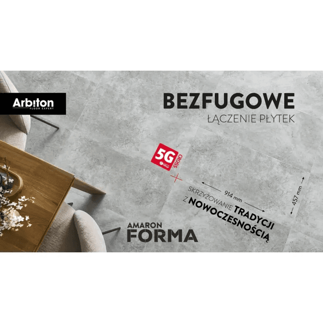 Panele winylowe SPC Amadora Anthracite CAF 259 Klasa 33 5 mm, 5905167876763, Arbiton