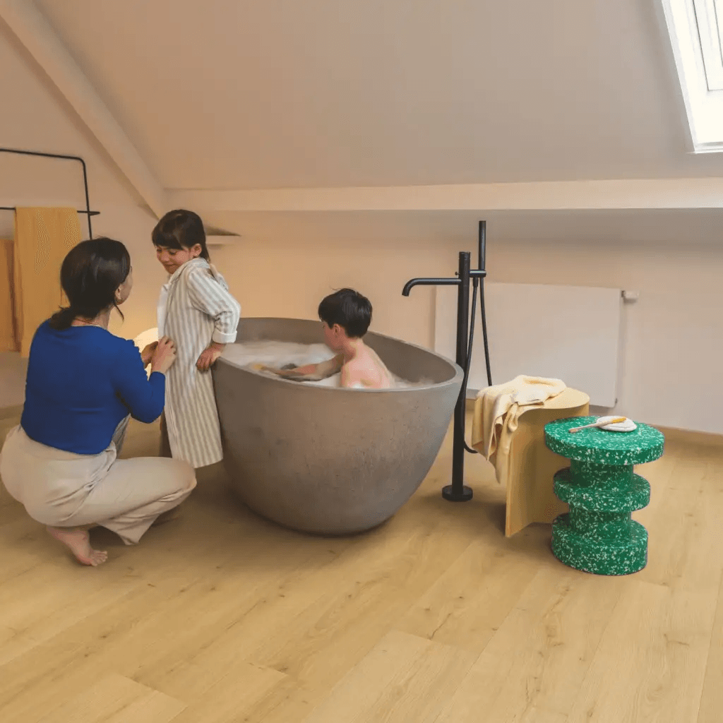 Panele winylowe SPC LVT z podkładem Dąb Szczotkowany Miodowy Klasa 33 6 mm, AVMPU40318, Quick-Step Unilin