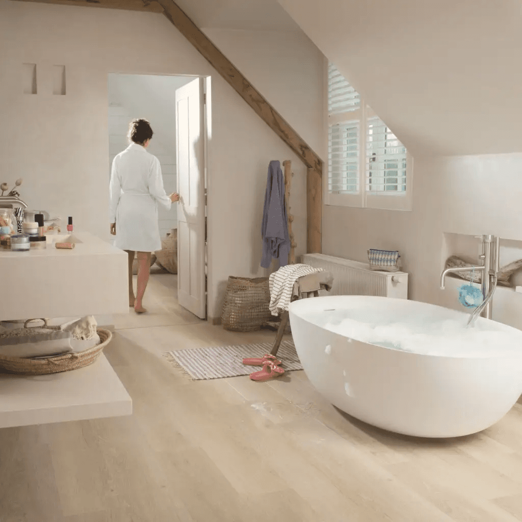 Panele winylowe SPC LVT z podkładem Dąb Morska Bryza Beż Klasa 33 6 mm, AVMPU40080, Quick-Step Unilin