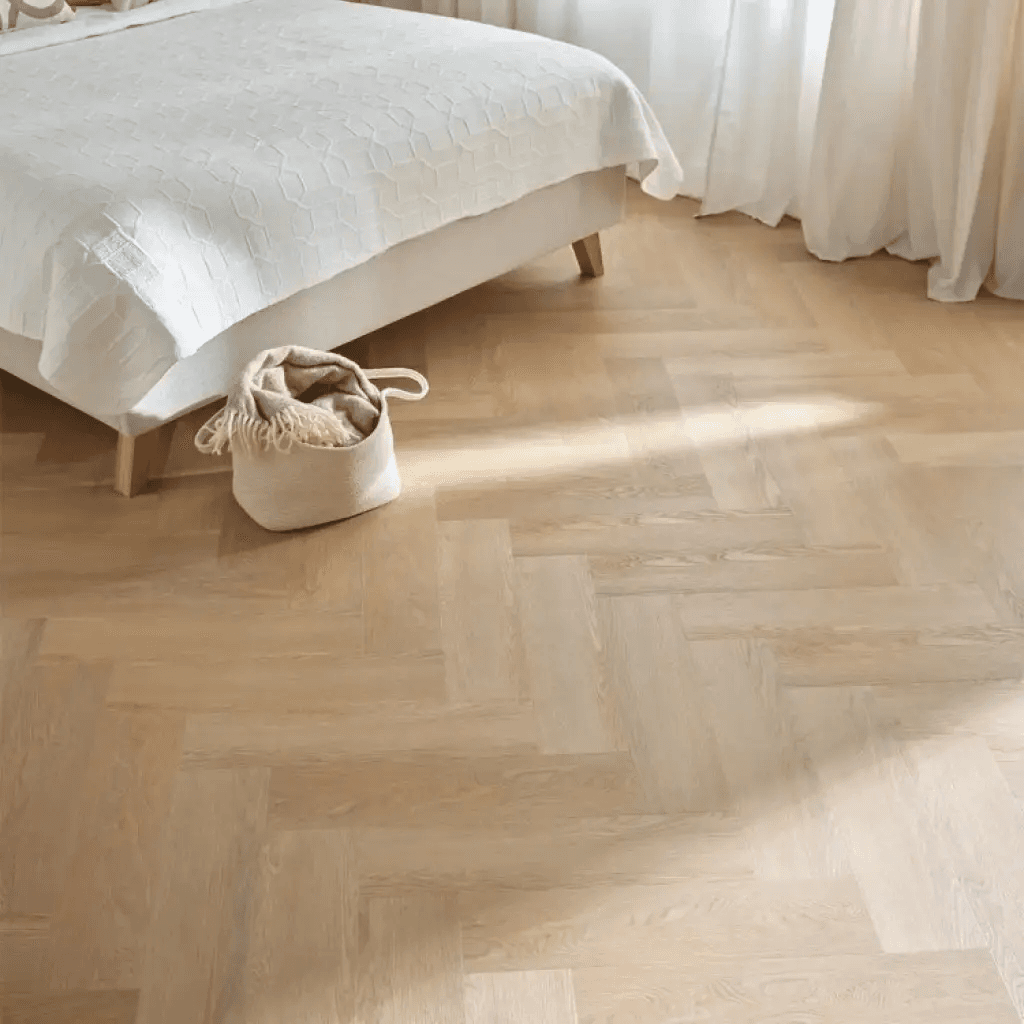 Panele winylowe SPC z podkładem Jodełka Dąb Iowa Klasa 33 6 mm, 6067558, VOX