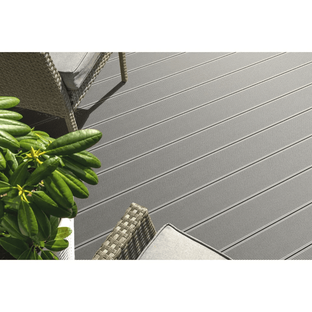 Deska tarasowa dwustronna BERGDECK B150 szczotkowana Antracyt 2,4m 25 mm, BD1001, Bergdeck