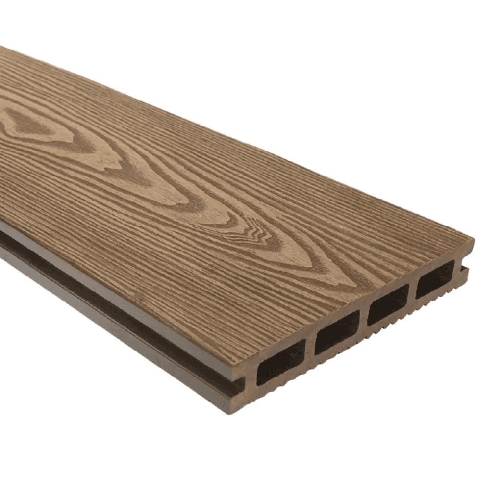 Deska tarasowa dwustronna BERGDECK S140 Ciemny Teak 2,2m 25 mm, BB1104, Bergdeck