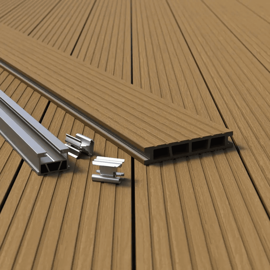 Deska tarasowa Wood szczotkowana Teak 2,4m 25 mm, BW0007, Bergdeck