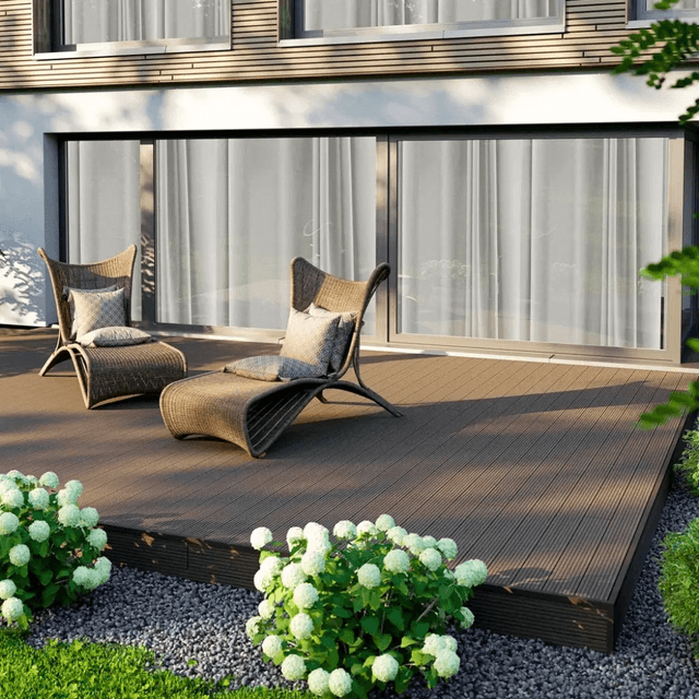 Deska tarasowa Wood szczotkowana Orzech 2,4m 25 mm, BW0003, Bergdeck