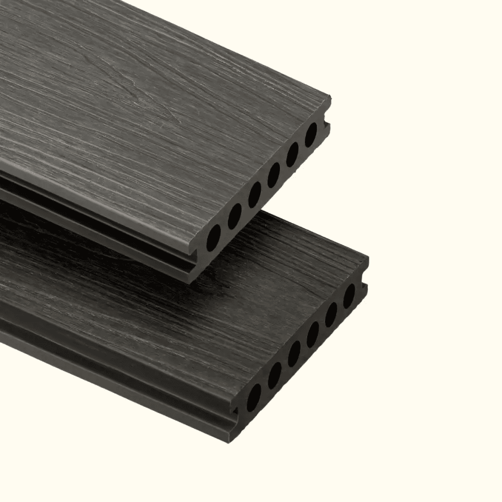 Deska tarasowa dwustronna BERGDECK W138 Szary/Czarny 2,9m 23 mm, BB0022, Bergdeck