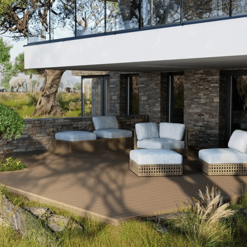 Deska tarasowa dwustronna Safari Azobe 3,0m 25 mm, BA7A03, Bergdeck