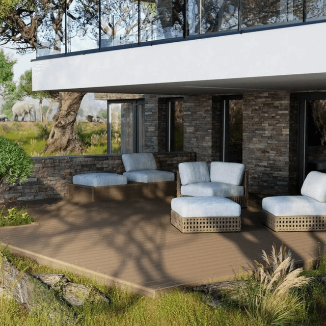 Deska tarasowa dwustronna Safari Azobe 3,0m 25 mm, BA7A03, Bergdeck