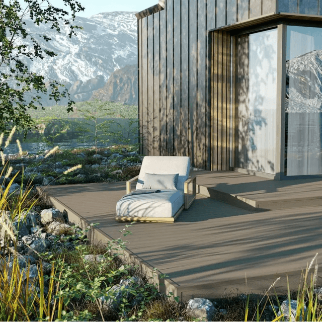 Deska tarasowa dwustronna Skandynawia Bjork 3,0m 25 mm, BS7A01, Bergdeck