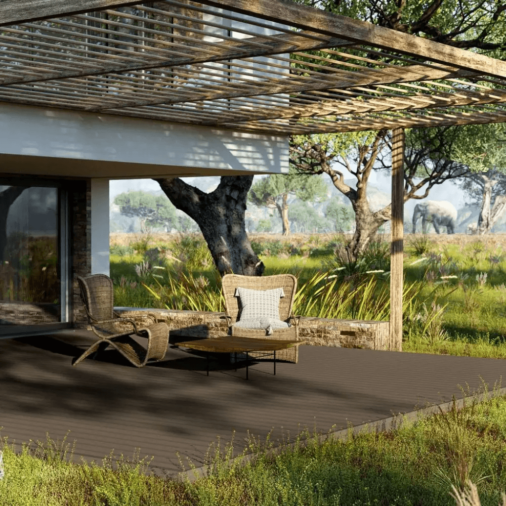 Deska tarasowa dwustronna Safari Heban 3,0m 25 mm, BA7A01, Bergdeck