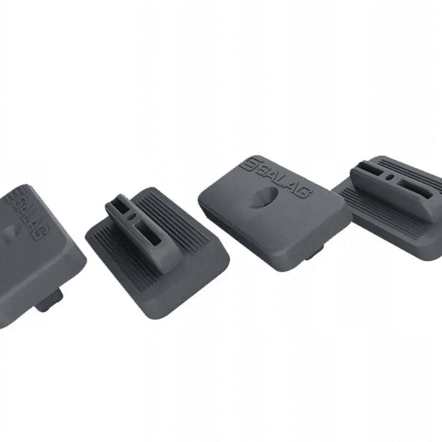 Zestaw montażowy PVC do deski tarasowej Czarny 36 szt BDZ000, Salag