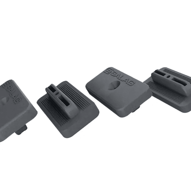 Zestaw montażowy PVC do deski tarasowej Czarny 36 szt BDZ000, Salag