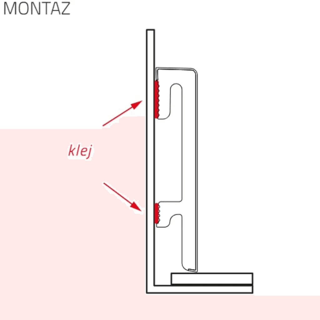 Listwa przypodłogowa Bravo 80 mm Kaszmir 2,4m, BR81F4, Salag