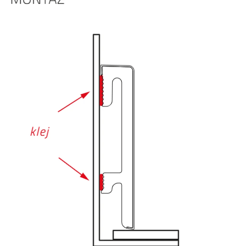Listwa przypodłogowa PS Bravo 80 mm Czarna 207, BR81U3, Salag