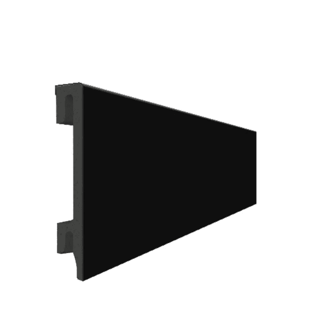 Listwa przypodłogowa PS Bravo 80 mm Czarna 207, BR81U3, Salag