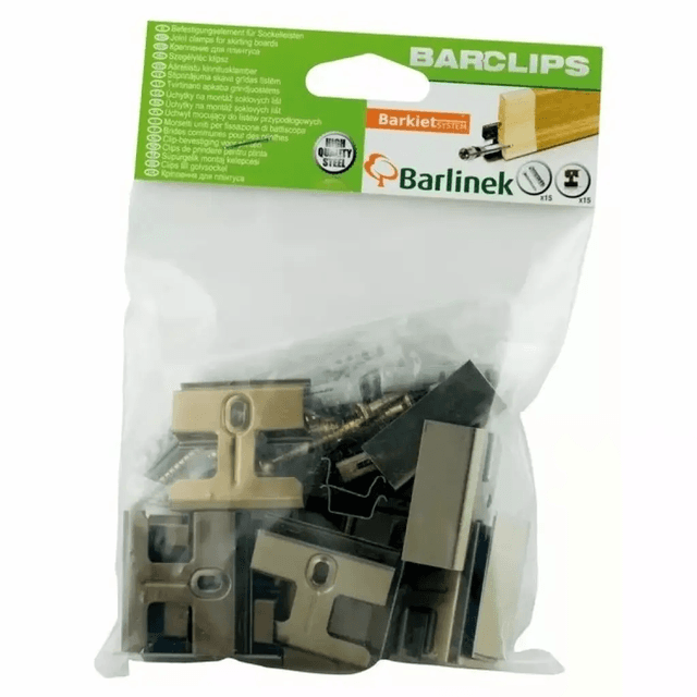 Klipsy montażowe Barclips do listew przypodłogowych 50szt, KLI-OP50., Barlinek
