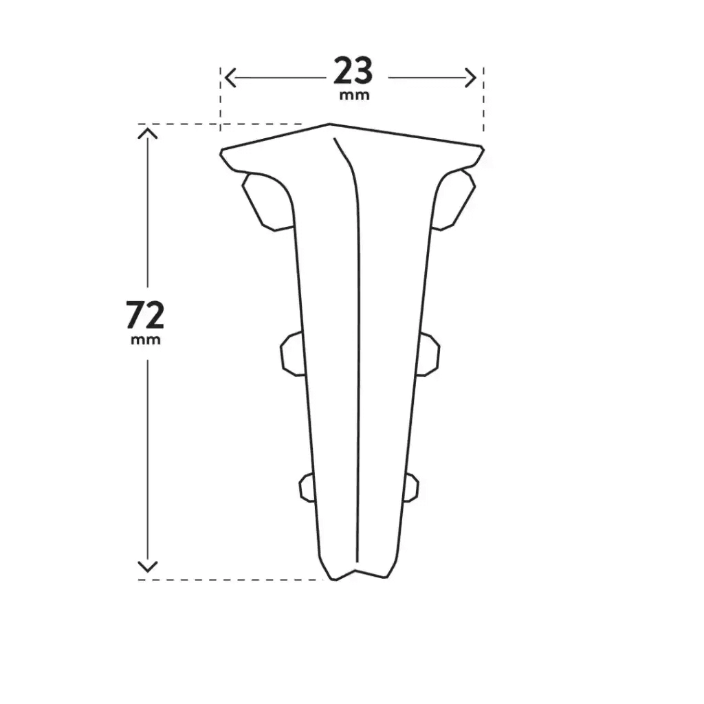INDO NAROŻNIK WEWNĘTRZNY 187 Dąb Avalon, 5905167851876, Arbiton