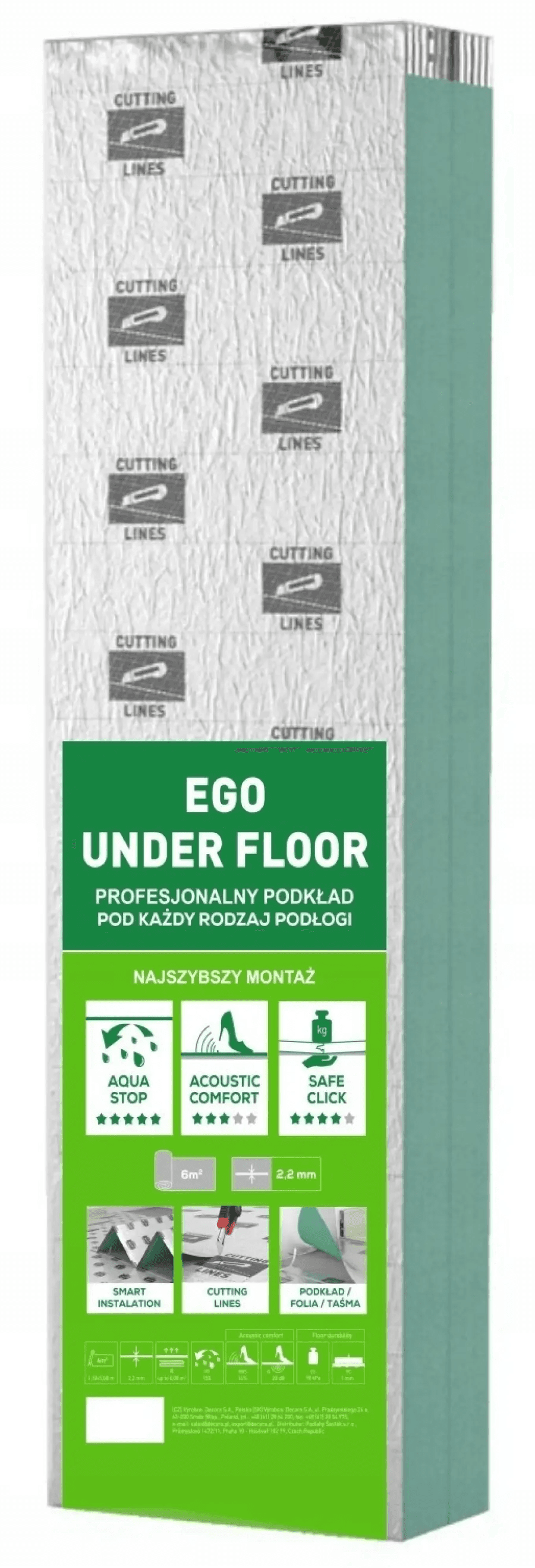 Tani podkład Ego Under Floor Aquastop 3w1, 5905167803608, Arbiton
