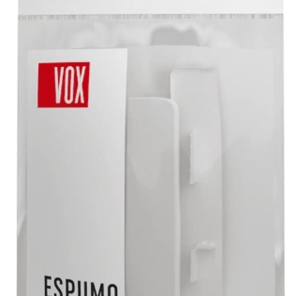 Zaślepki do listew Plastikowe Espumo ESP201 Białe Komplet Lewa+Prawa, VOX