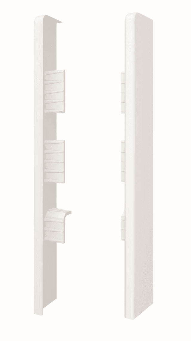 Zaślepki do listew Plastikowe Espumo ESP401 Białe Komplet Lewa+Prawa, 401 ESP401, VOX