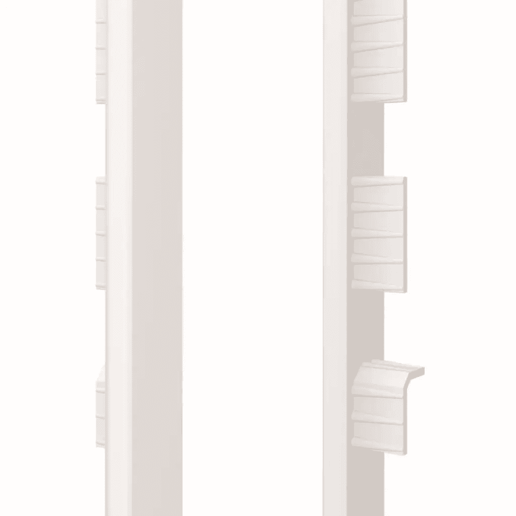 Zaślepki do listew Plastikowe Espumo ESP401 Białe Komplet Lewa+Prawa, 401 ESP401, VOX