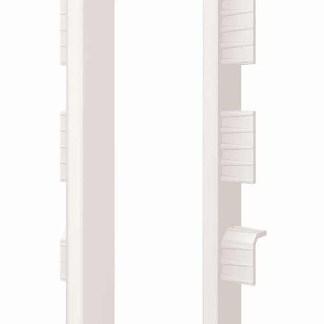 Zaślepki do listew Plastikowe Espumo ESP401 Białe Komplet Lewa+Prawa, 401 ESP401, VOX
