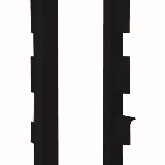 Zaślepki do listew Plastikowe Espumo ESP406 Czarne Komplet Lewa+Prawa, VOX