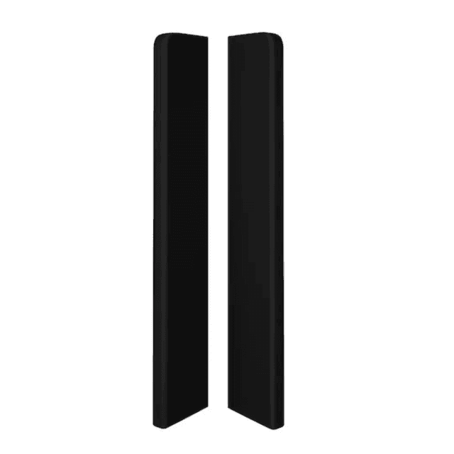 Zaślepki do listew Plastikowe Espumo ESP406 Czarne Komplet Lewa+Prawa, VOX