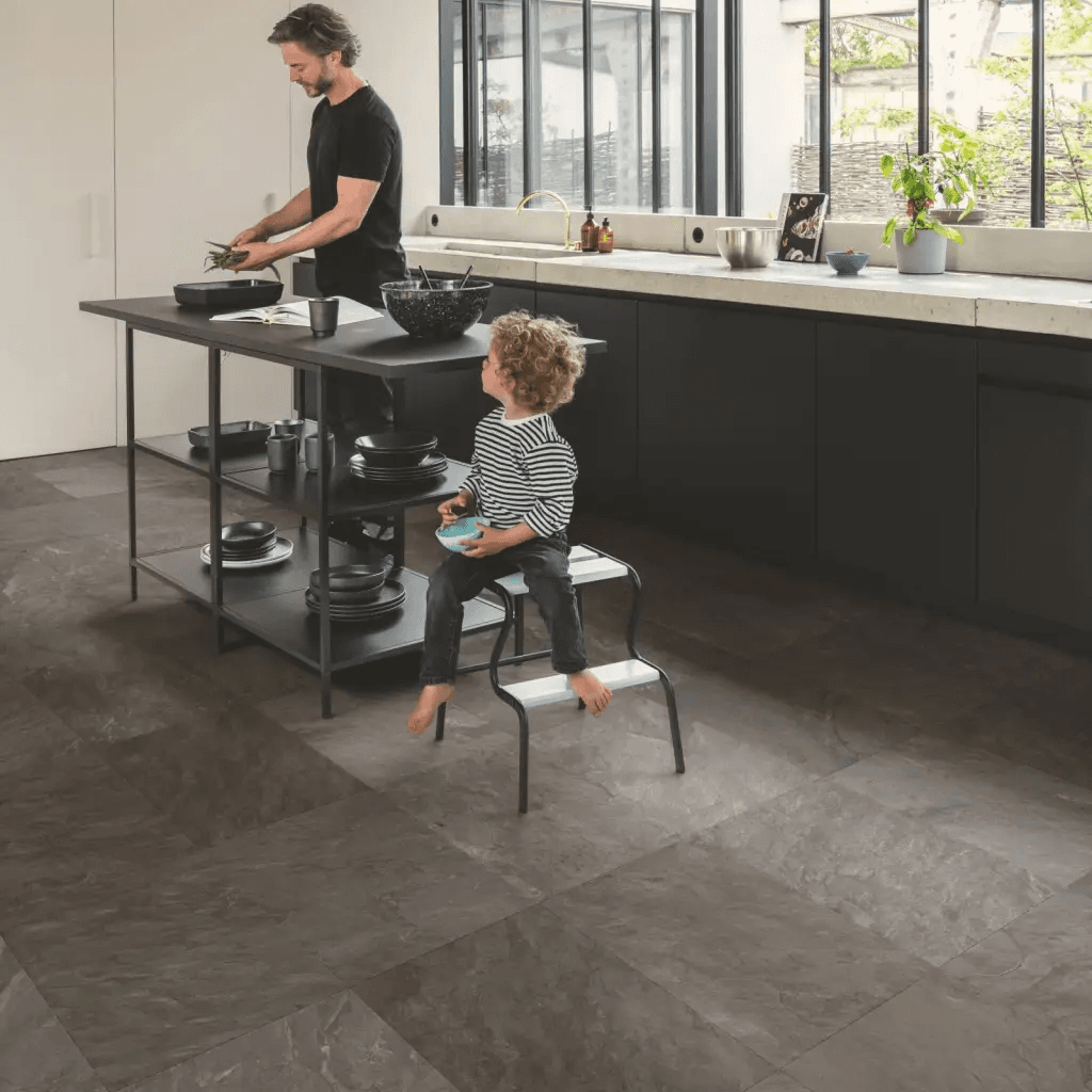 Panele podłogowe MUS5493 Łupek Szary AC4 8 mm, Quick-Step Unilin