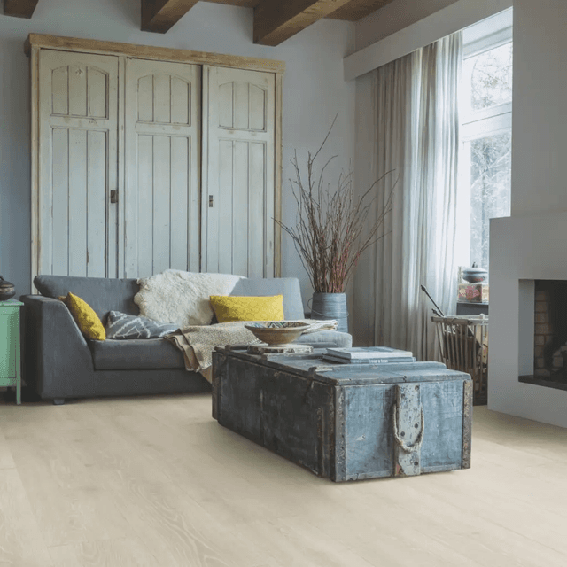 Panele Podłogowe Dąb Leśny Jasnoszary MJ3547 AC4 9.5 mm, Quick-Step Unilin