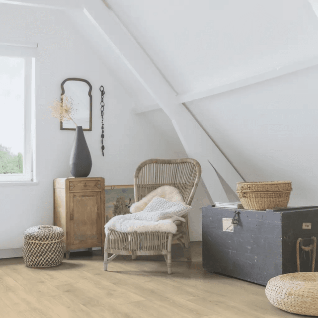 Panele Podłogowe Dąb Leśny Beżowy MJ3545 AC4 9.5 mm, Quick-Step Unilin