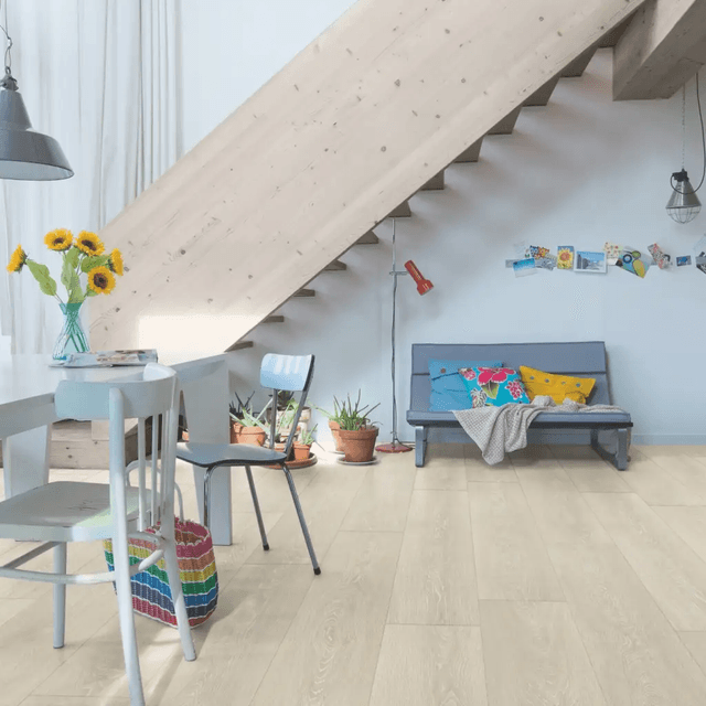 Panele Podłogowe Dąb Nizninny Beżowy Jasny MJ3554 AC4 9.5 mm, Quick-Step Unilin