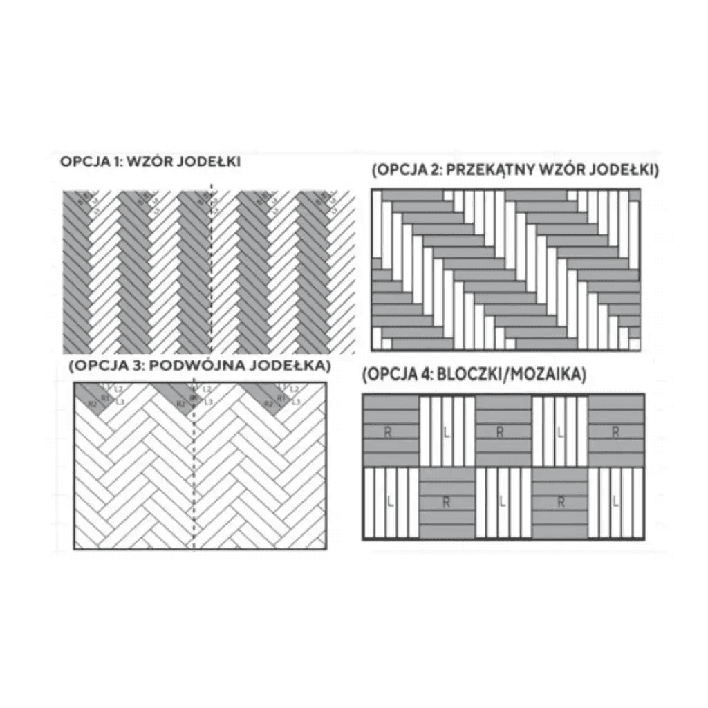 Panele winylowe Jodełka Dusty Grey DOU HB DB-603 Klasa 33 2.5 mm, Douro