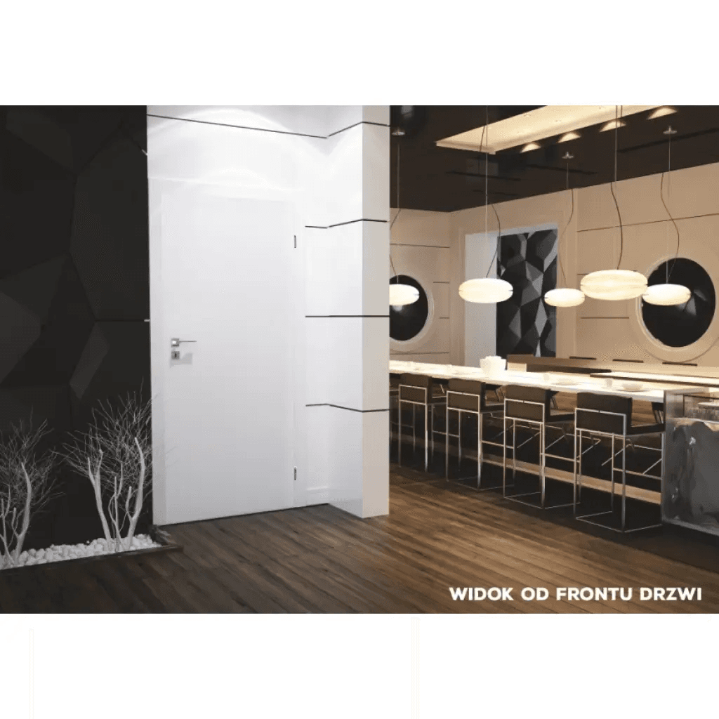 Komplet drzwi + ościeżnica Norma Decor 1 Prawe 80 cm Przylgowe, 100051760, 100054245, Invado