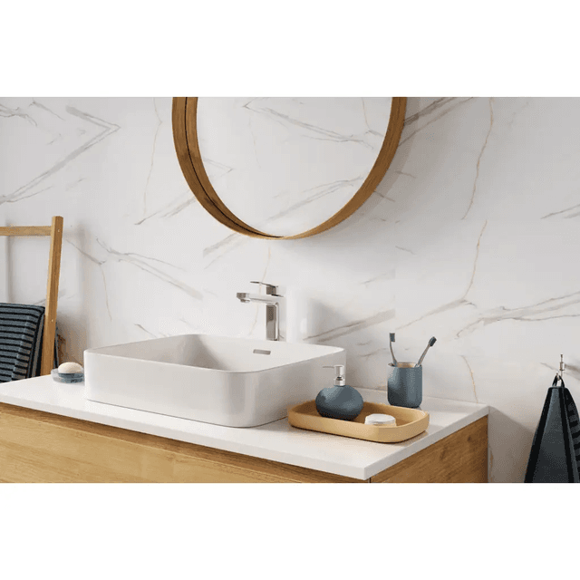 Panele ścienne Calacatta White 30x60 Marmur Biały Kamień Połysk 6053389, Vilo