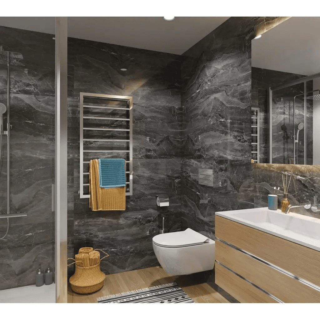 Panele ścienne Dark Stone 30x60 Kamień Szary Ciemny Połysk 6053392, Vilo