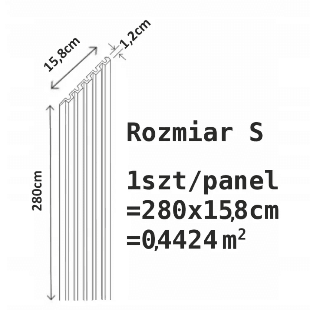 Lamele Czarne Półmatowe S 310, 120041958, AGT