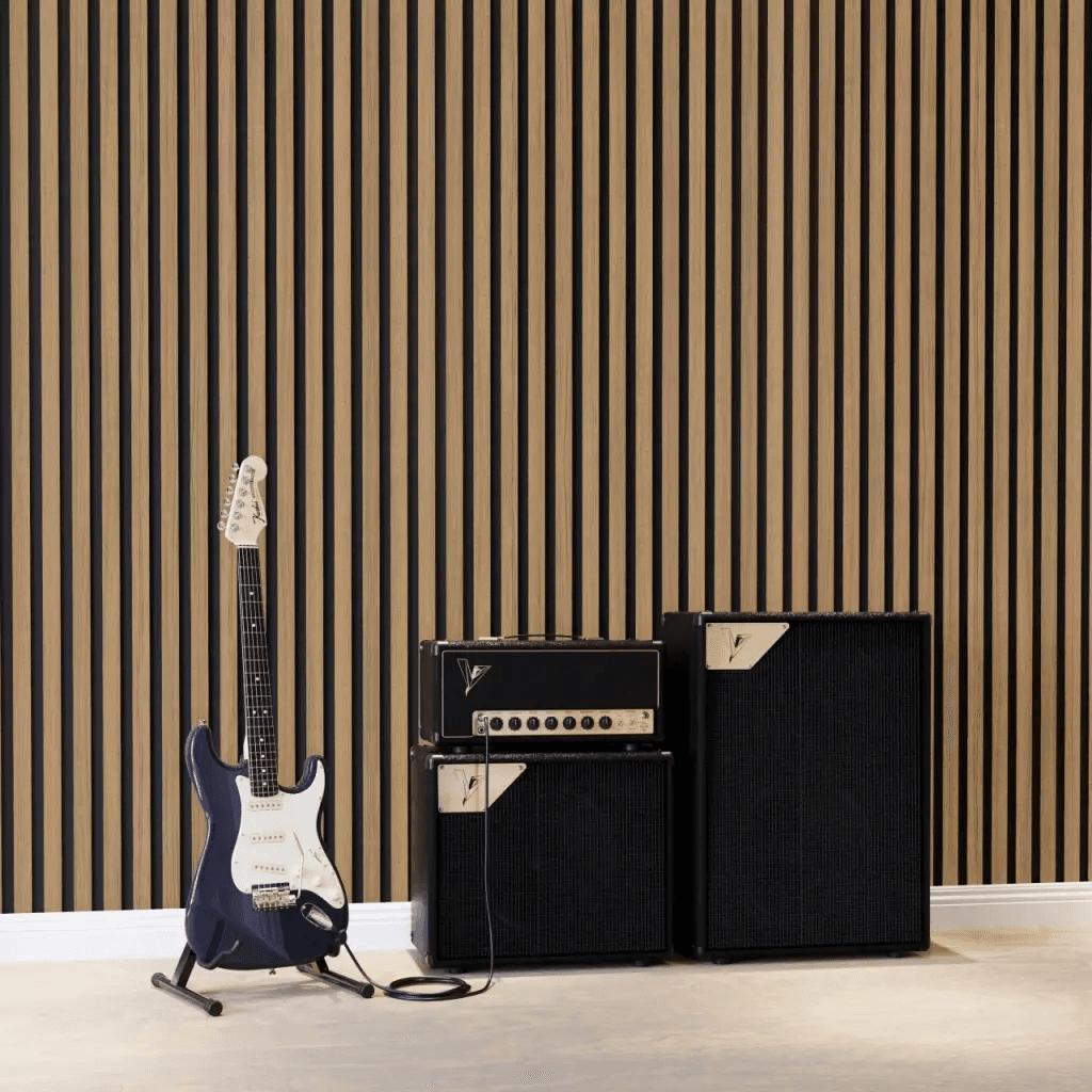 Lamele Akustyczne Dąb Naturalny Teak na Filcu L 248, 120043514, AGT