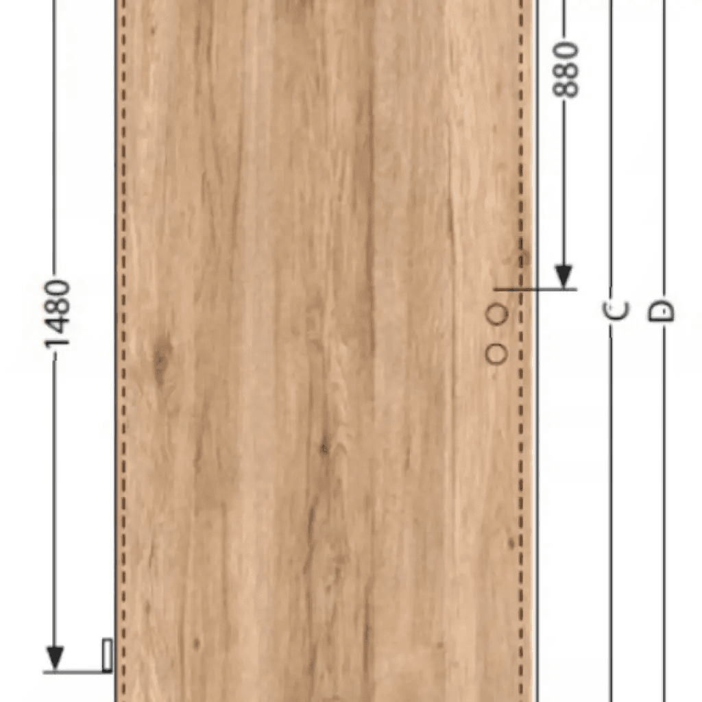 Komplet drzwi + ościeżnica Norma Decor 1 Lewe 80 cm Przylgowe z podcięciem wentylacyjnym, 100054344, 100054242, Invado