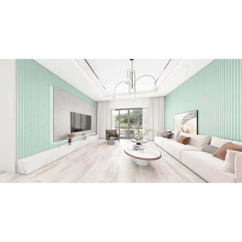 Lamele kolorowe Matt Soft Touch Relax Green U 735 Wave, 120037612, AGT