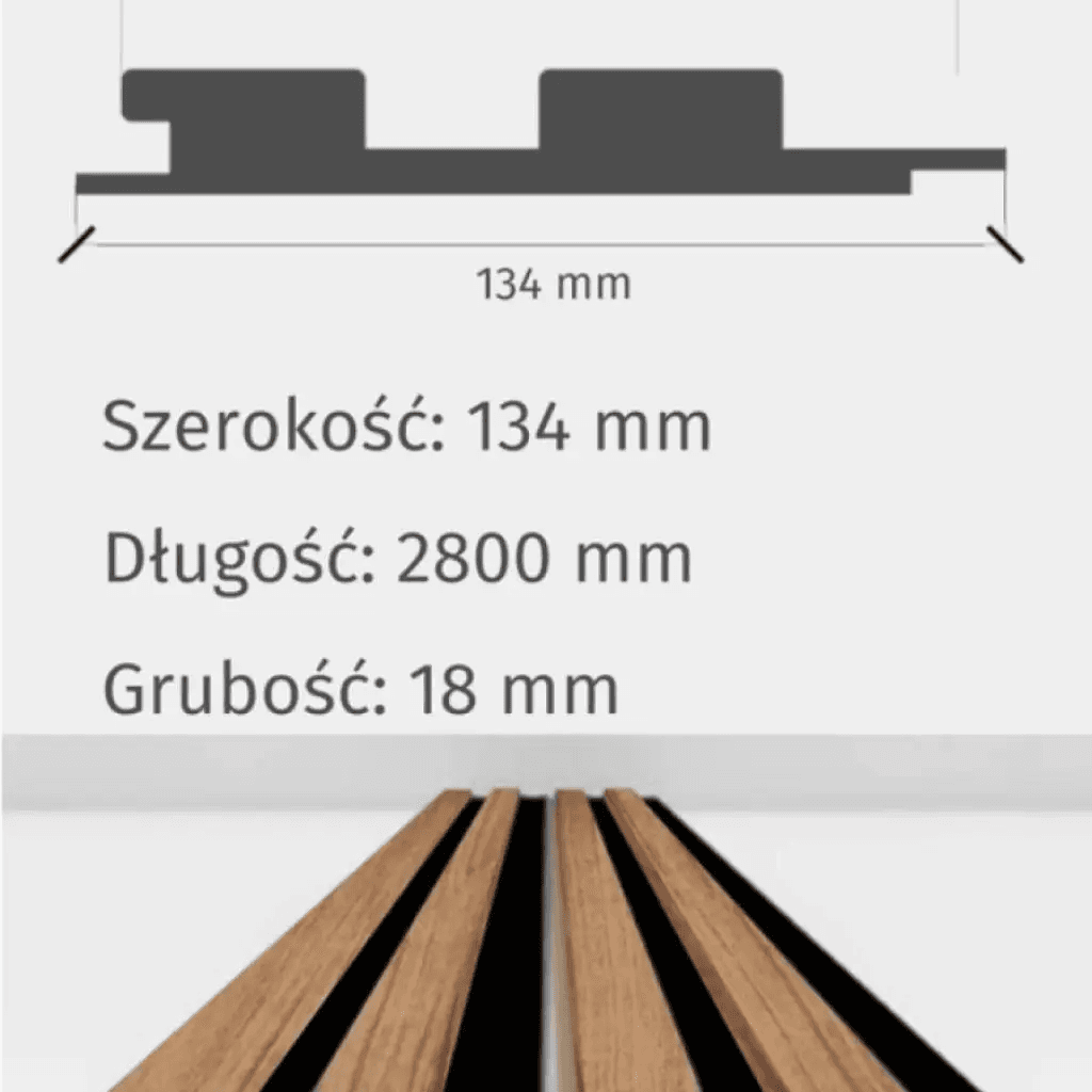 Lamele Akustyczne Czarne L 723, 120043494, AGT