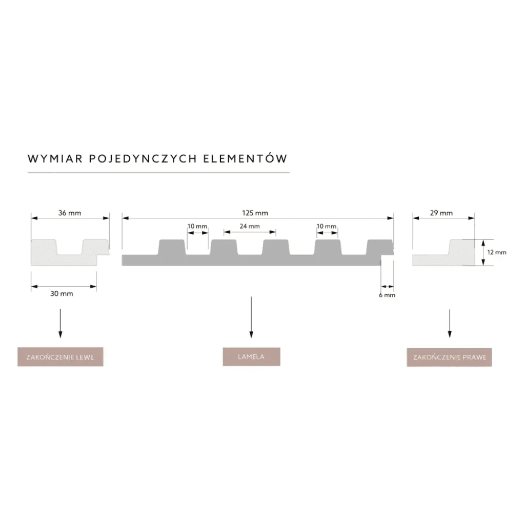 Lamele S Stretto Dąb Klasyczny L0106, Mardom Decor